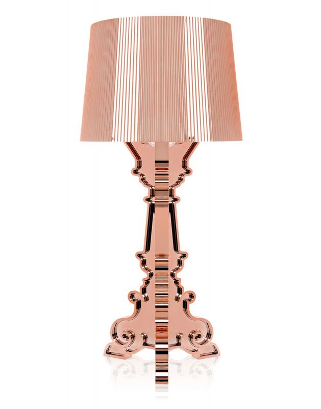 Bourgie Table lamp metallized copper Kartell